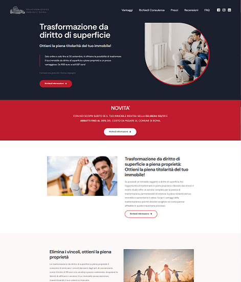 Landing page immobiliare