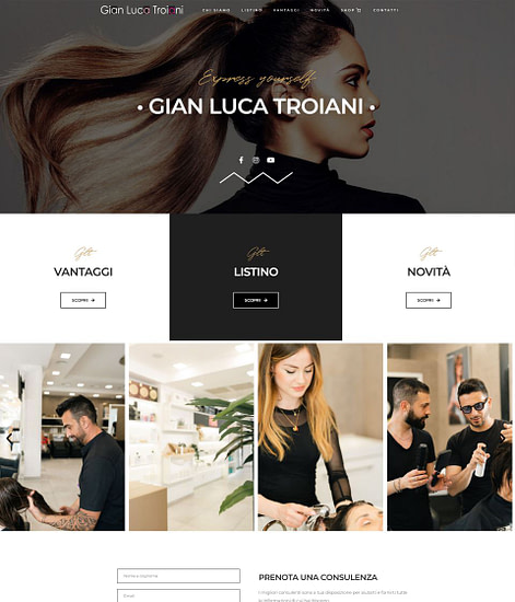 Sito web parruchieri